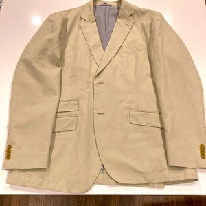 Kroon Life Luxury Levity, 2 Button Khaki Blazer Coat.